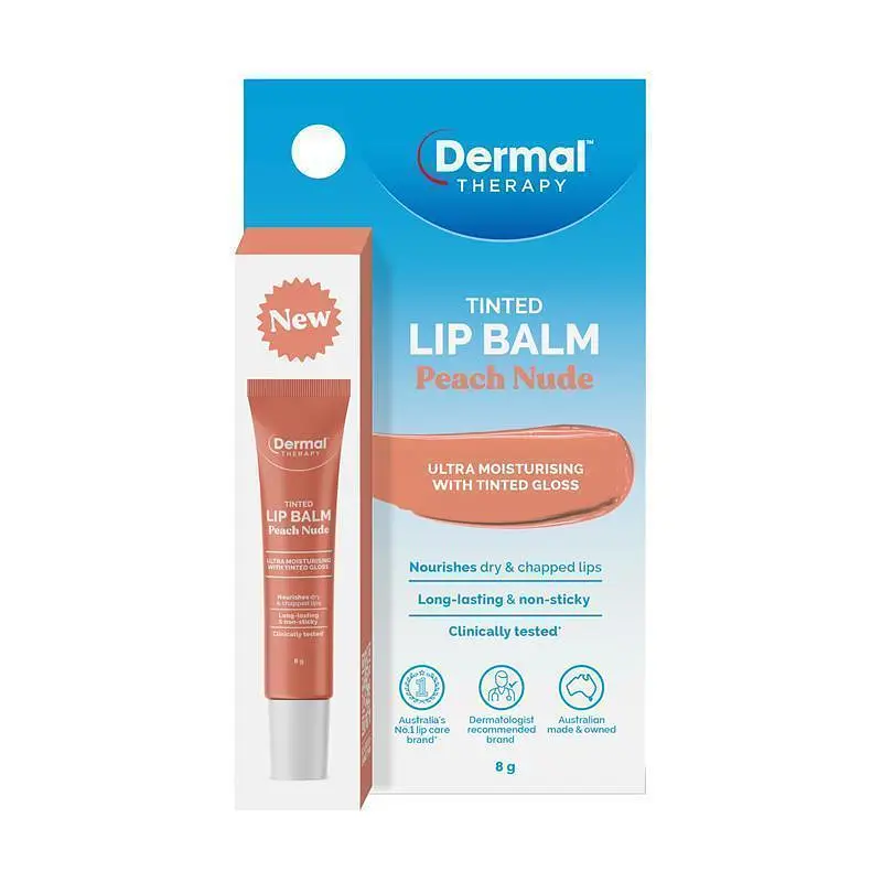 Dermal Therapy Tinted Lip Balm Peach Nude
