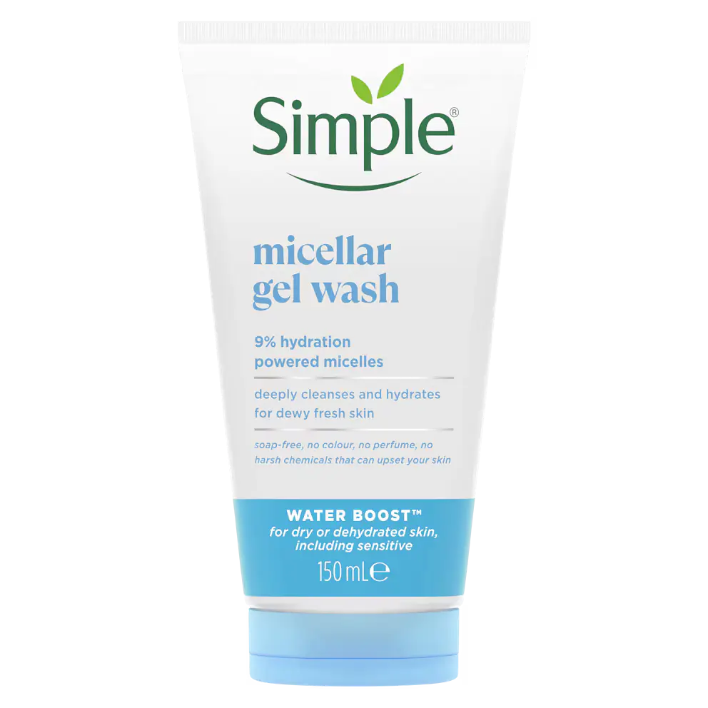 Simple Skincare Water Boost Micellar Cleansing Facial Gel Wash