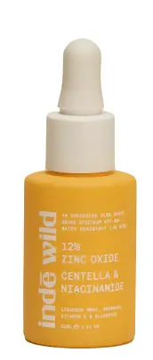 inde wild 12% Zinc Oxide AM Sunscreen Glow Drops SPF 50+ UK
