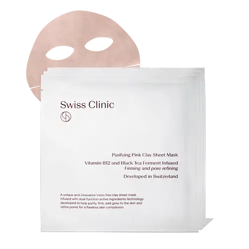 Swiss Clinic Clay Sheet Mask Purifying Pink Clay