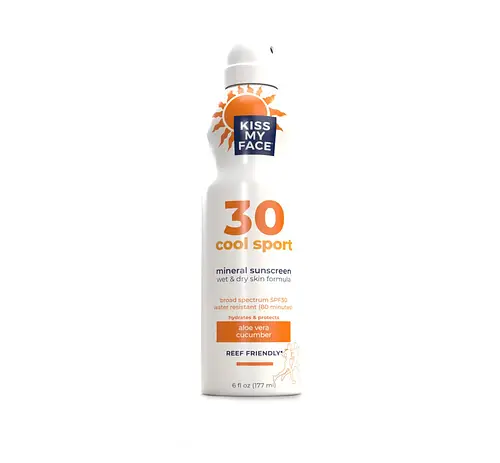 Kiss My Face Cool Sport Mineral Sunscreen Spray SPF 30