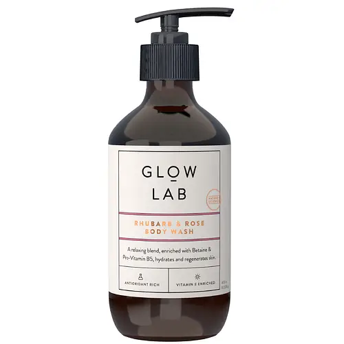 Glow Lab Rhubarb and Rose Body Wash