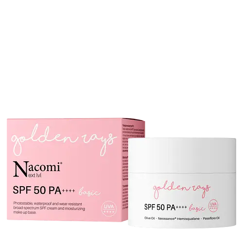 Nacomi Next Level Golden Rays Cream SPF 50 Basic