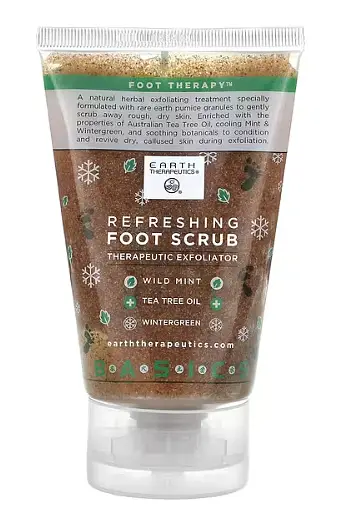 Earth Therapeutics Refreshing Foot Scrub Therapeutic Exfoliator