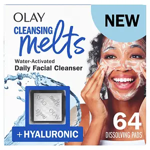 Olay Face Cleansing Melts Water-Activated Daily Facial Cleanser +Hyaluronic Acid