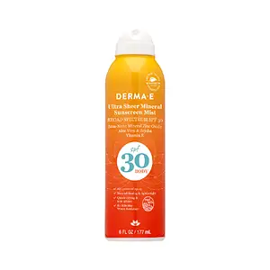Derma E Ultra Sheer Mineral Body Sunscreen Mist SPF 30