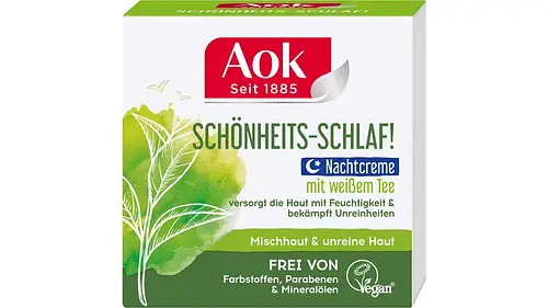 Aok Schönheits-Schlaf! Nachtcreme Mit Weißem Tee