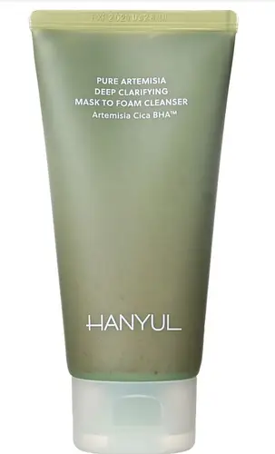 Hanyul Pure Artemisia Deep Clarifying Mask To Foam Cleanser