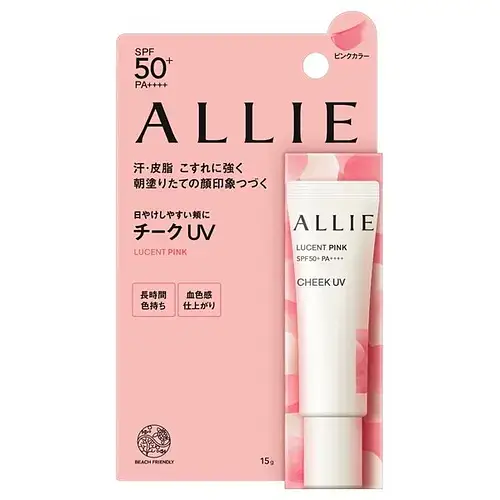 Kanebo Allie Cheek UV SPF 50+ PA++++ 01 Lucent Pink