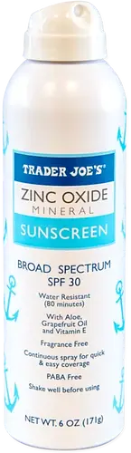 Trader Joe's Zinc Oxide Mineral Sunscreen Spray SPF 30