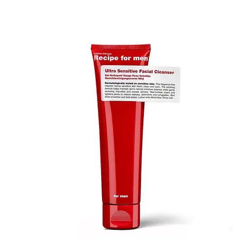 Recipe For men Ultra Sensitive Facial Cleanser