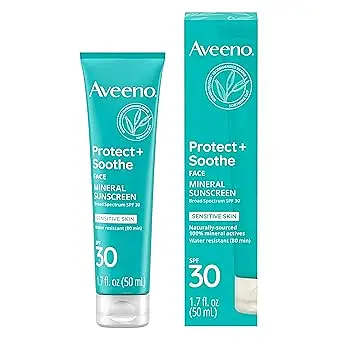 Aveeno Protect + Soothe Face Mineral Sunscreen SPF 30 USA