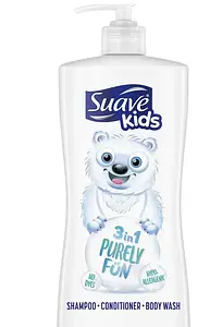 Suave Kids Purely Fun Moisturizing 3-In-1 Shampoo, Conditioner, Body Wash