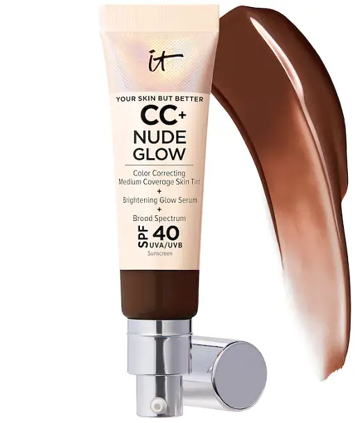 IT Cosmetics CC+ Nude Glow Lightweight Foundation SPF 40 Deep Mocha