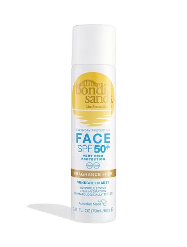 bondi sands SPF 50+ Fragrance Free Sunscreen Face Mist UK