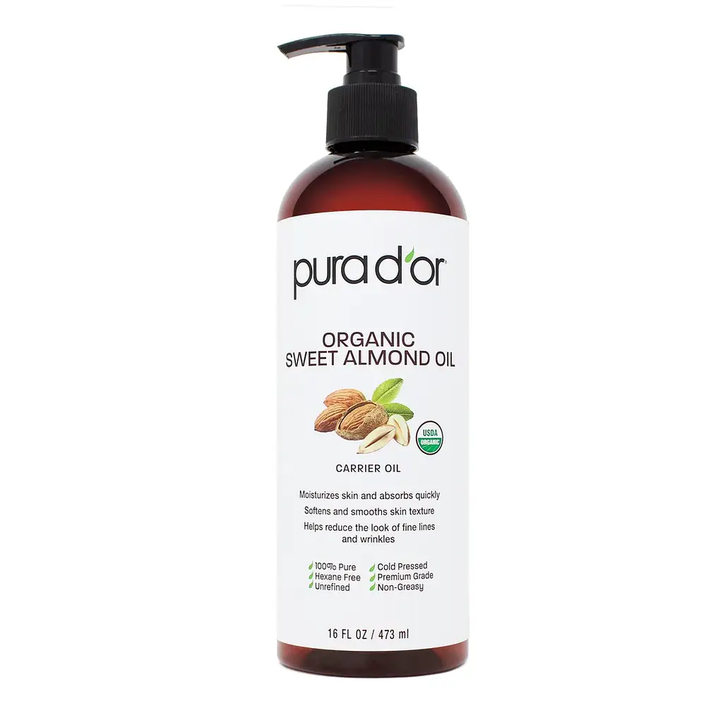 Pura D'or Organic Sweet Almond Oil