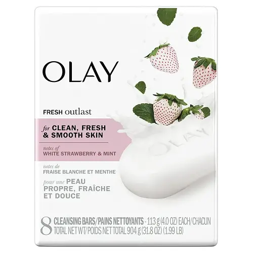 Olay Fresh Outlast Cleansing Bar White Strawberry & Mint