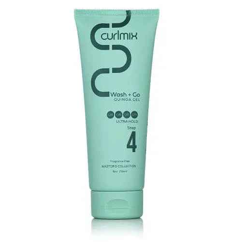 Curlmix Wash and Go Quinoa Gel with Ultra Hold for Curly Hair