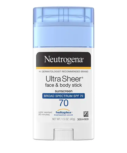 Neutrogena UltraSheer Face & Body Stick Sunscreen SPF 70